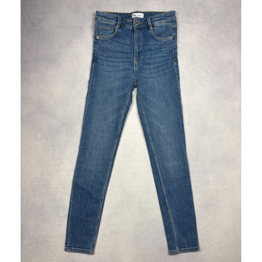 Zara Join Life Jeans Womens 8 High Rise Skinny Blue MEX 30‎ Denim 8
